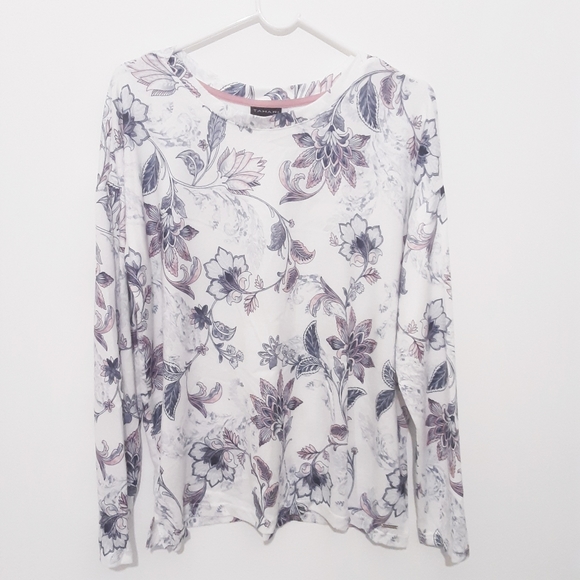 Tahari 3 piece lounge wear set floral print  NWOT - Picture 4 of 5